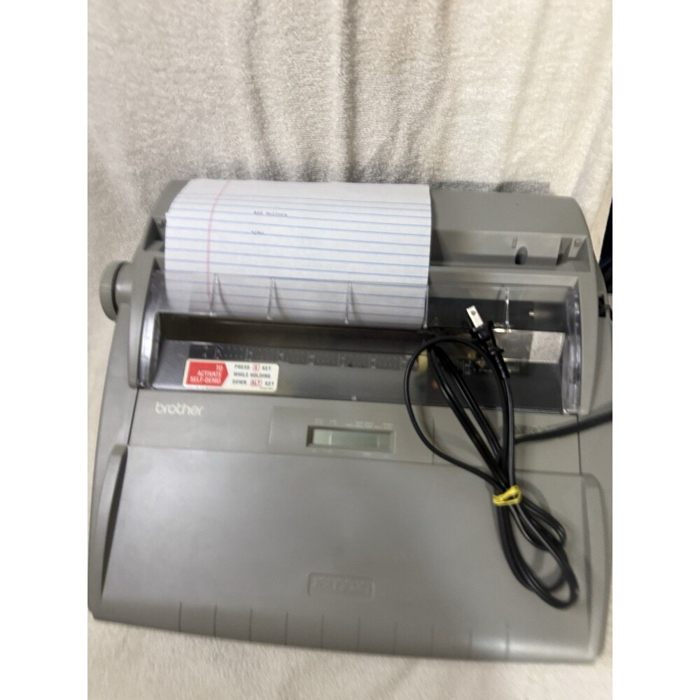 Brother SX-4000 LCD Display Electronic Typewriter with Cover Works Great!